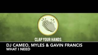 DJ Cameo, Myles & Gavin Francis - What I Need