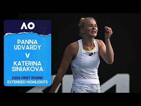 Panna Udvardy v Katerina Siniakova Extended Highlights | Australian Open 2026 First Round