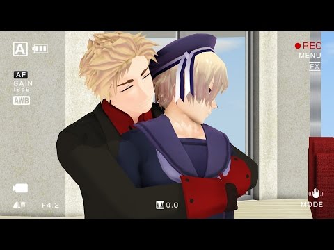 [MMD] Hetalia - No, you can't kiss me (DenNor)