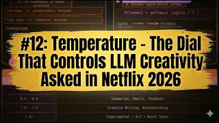 Gen AI Interview #12: Temperature - The Dial That Controls LLM Creativity vs Precision 2026!
