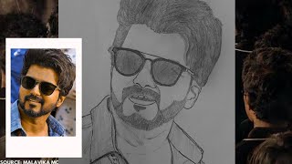 Vijay  Pencil Drawing  Master 🔥