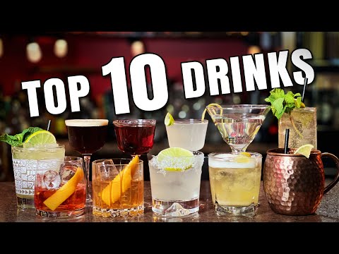 10 cócteles que todo bartender debería conocer 🍸 | Fáciles, clásicos, imprescindibles