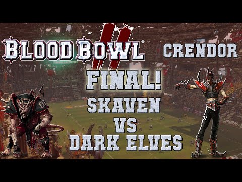 Grand Final! Skaven (the Sage) vs Dark Elves (Darathor) - Blood Bowl 2 - Crendor League