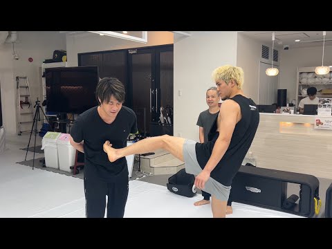 原口健飛選手の三日月蹴り受けてみた