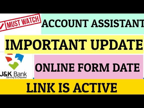 JKSSB ACCOUNT ASSISTANT LINK ACTIVATED | START PREPARING NOW | OFFICIAL NOTICE OUT