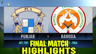 Panjab vs Baroda Final Match Highlights | Syed Mushtaq Ali Trophy Final Match 2023