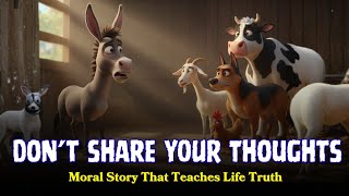 The Donkey Who Told His Secret 😢 | motivational moral story | Slow English Story