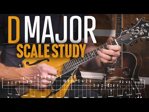 D Major Scale Study on Mandolin! Learn to play in the key of D!