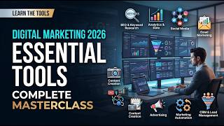 Digital Marketing Tools 2026 | Complete Masterclass to Learn the Essential Tools