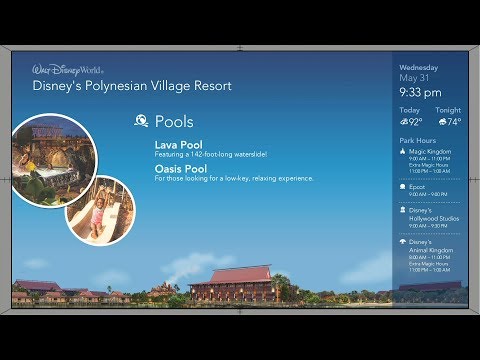 Polynesian Resort | Your Disney Resort Channel (New)| WDW Resort TV 2017