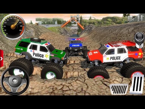 Police Monster Truck Offroad Driving - SUV Jeep Driver Simulator - Android / Ios Gameplay #2