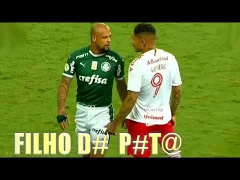 CONFUSÃO NO DO JOGO PALMEIRAS 1X0 INTERNACIONAL! PAOLO GUERRERO VS FELIPE MELO