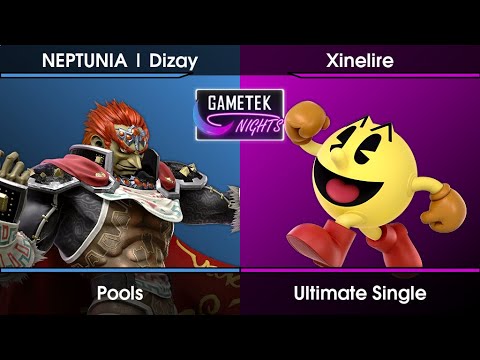 Gametek Night 2023.22 Pools - Dizay (Ganondorf,Wolf) Vs. Xinelire (Pac-Man) SSBU Ultimate Tournament