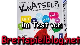 Test: Knätsel - Klaus Teuber - Kosmos - Brettspielblog.net