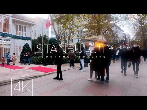 Walking on Bagdat Street in a cold day at Istanbul (Bostancı-Suadiye)