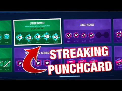 How to Complete the Streaking Punchcard! x4, x5, x6 Elimination Streaks!