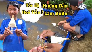 Secret to Making Fast and Beautiful Bo Bo Boat | Test Bo Bo Boat Speed ​​|