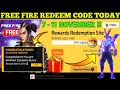 FREE FIRE REDEEM CODE TODAY 7 NOVEMBER REDEEM CODE FREE FIRE FF REDEEM CODE TODAY 7 NOVEMBER