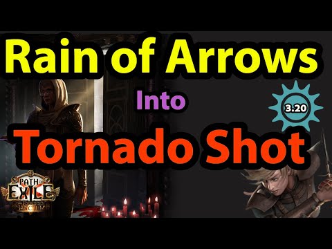 Swapping to Deadeye Tornado Shot from Raider Rain of Arrows - Path of Exile 3.20