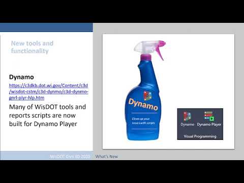 Civil 3D Workshop 2020 - What's New with WisDOT Civil 3D 2020