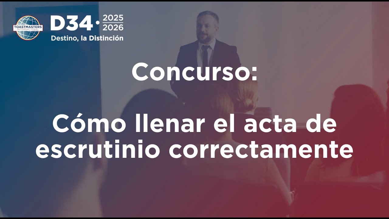 ¿Cómo llenar el Acta de Escrutinio correctamente?