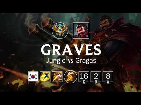 Graves Jungle vs Gragas - KR Challenger Patch 8.18