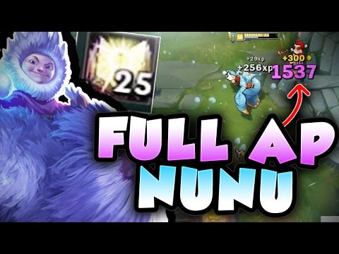 25 STACK MEJAI NUNU ULTS ARE ACTUALLY OP! WTF RIOT?? FULL AP NUNU TOP SEASON 7 - League of Legends