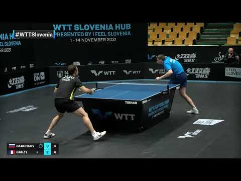 Kirill Skachkov vs Simon Gauzy | WTT Contender Novo Mesto 2021 | MS | R16