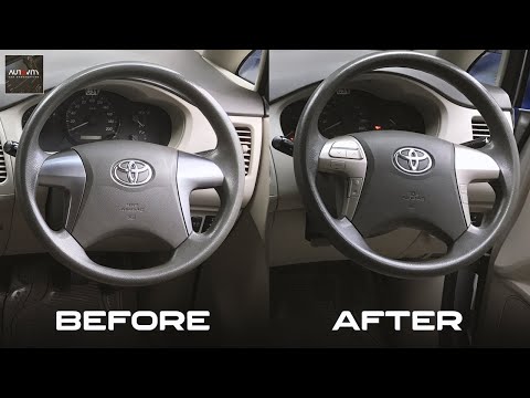 TOYOTA INNOVA, FORTUNER, STEERING CONTROL SWITCH INSTALLATION , AIRBAG REMOVAL , SPIRAL CABLE CHANGE