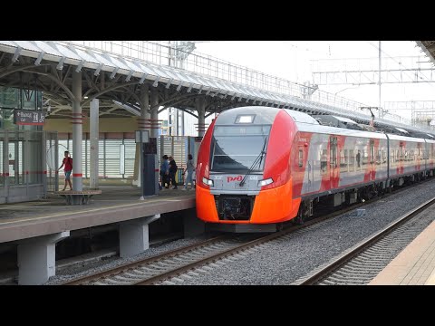 RŽD ES1 - ЭС1 Lastotschka Abfahrt in Moskau Lokomotiv MKD