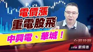 電價漲重電股飛，中興電、華城！｜台股攻略｜劉烱德 (圖)