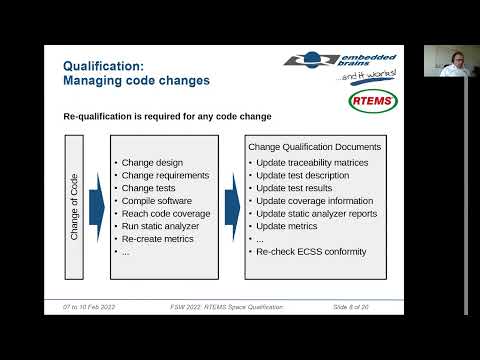 FSW 2022: Space qualification for Open-Source Real-Time Multicore OS RTEMS - Matthias Goebel