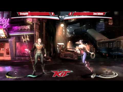 Injustice @ KIT15 - Zen Adam (Aquaman) vs CraigUU (Wonder Woman) [720p/60fps]