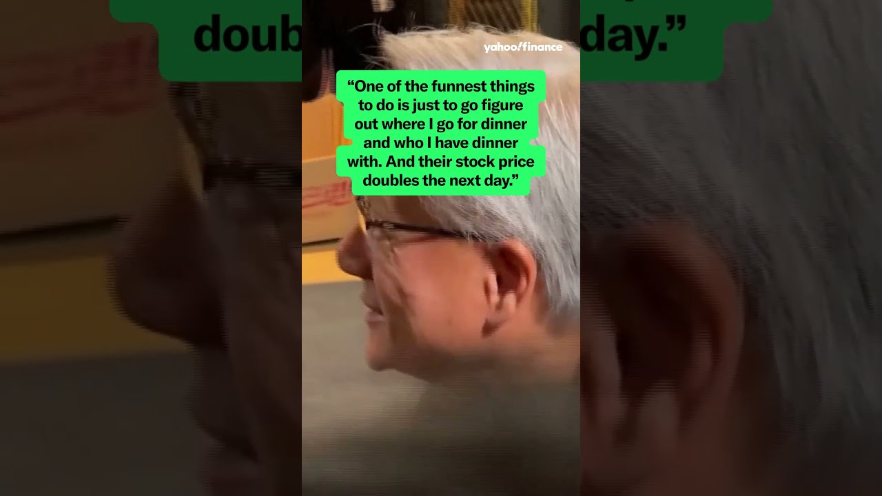 Jensen Huang says his dinner dates double stock prices