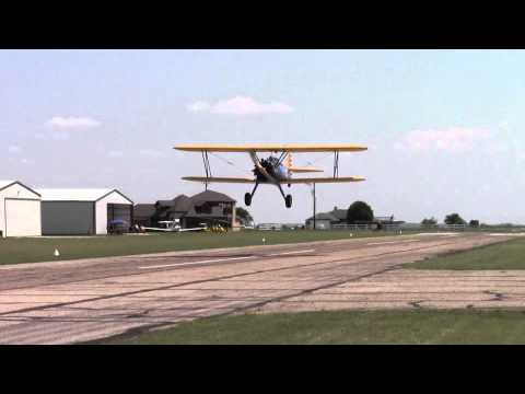 PT-17 Stearman Fly By Low Pass
