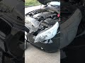 Как достать лампочку ангельских глазок BMW E60 - снять фару