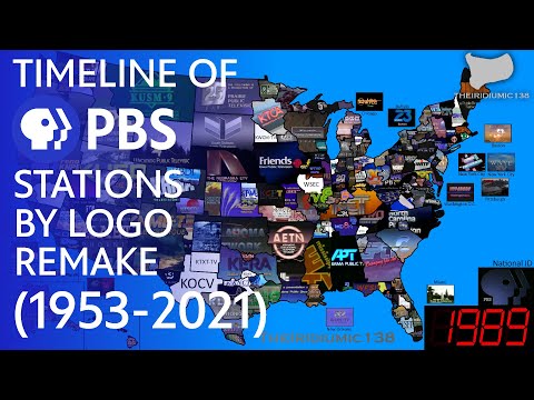 Timeline of PBS Stations by Logo (REMAKE) (1953-2021)