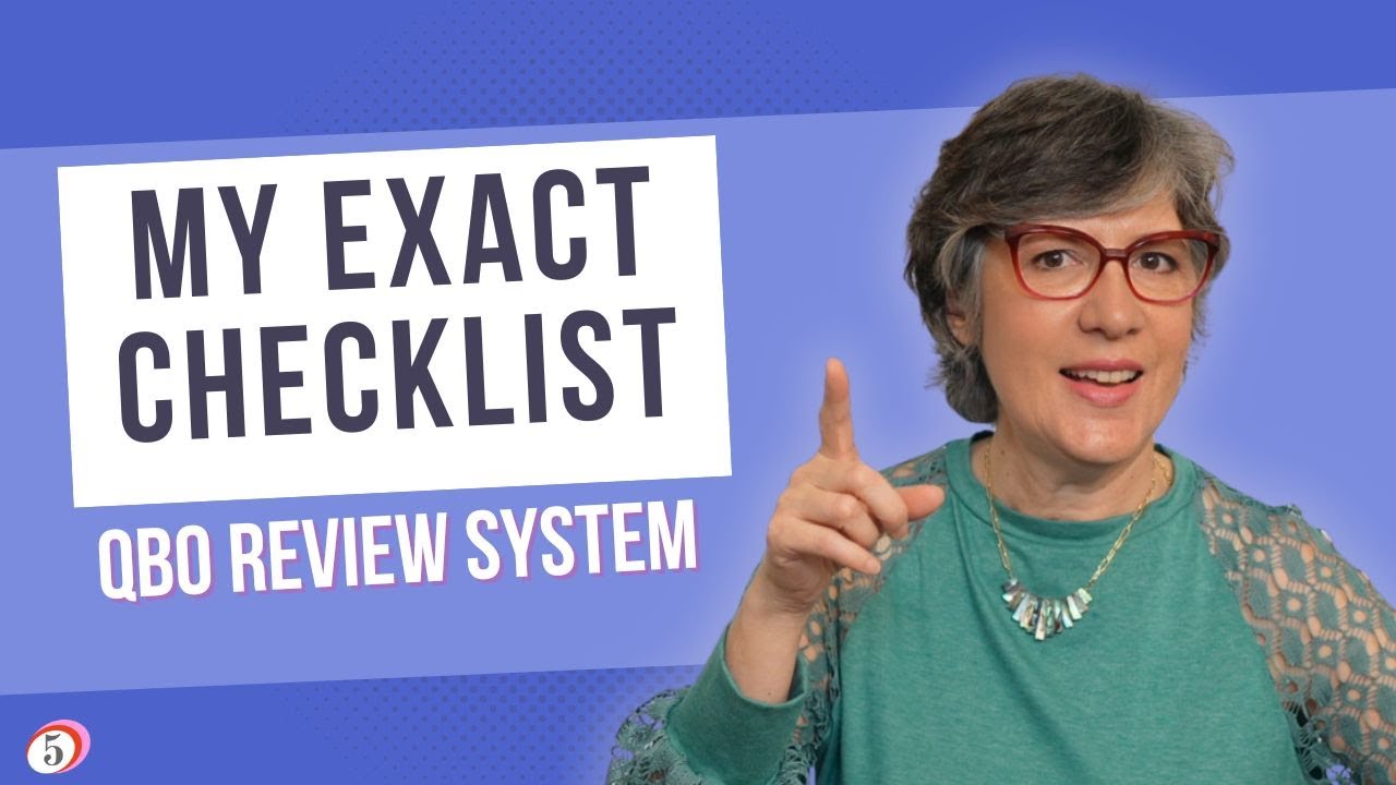 The Paid Diagnostic Review checklist I use for every QBO cleanup client