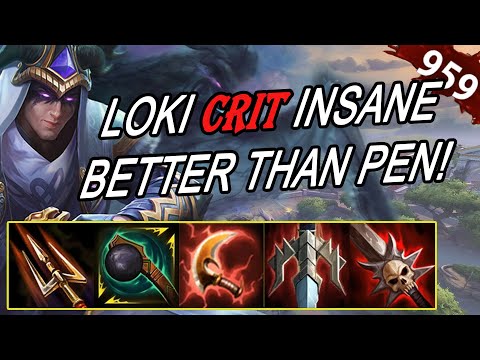 Smite: Loki CRIT INSANE! Loki Solo Ranked!