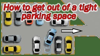 How to get out of a tight parking space and not to hit other cars