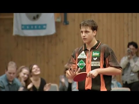 Timo Boll at age 18 (German league match)