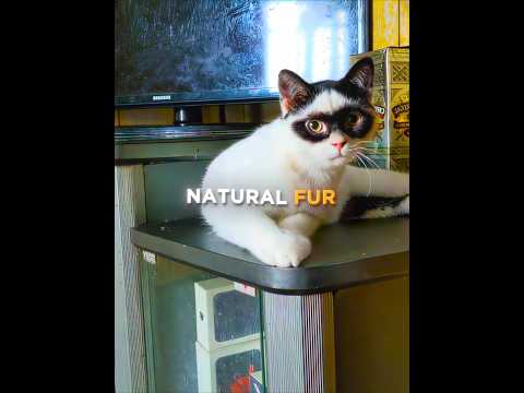 This Cat Is The Real SUPERHERO 🙀💜 #shorts