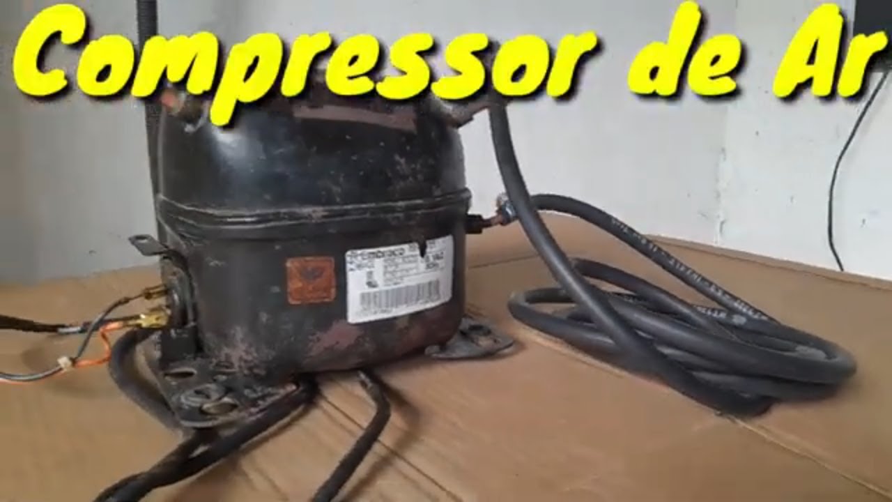 COMO FAZER UM COMPRESSOR DE AR COM MOTOR DE GELADEIRA  (  DICA FÁCIL  )