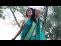 Aranye Saree অরন্যে শাড়ি Tanushree Green Saree Hot Saree Photoshoot