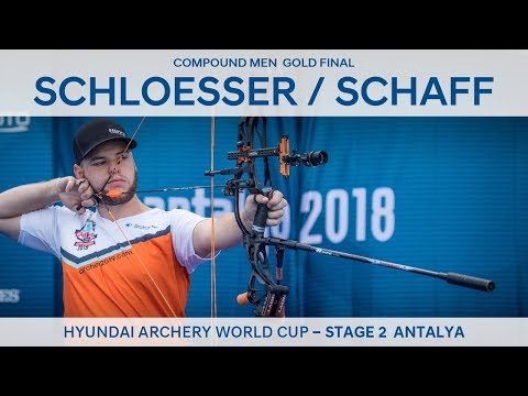 Mike Schloesser v Kristofer Schaff – compound men's gold | Antalya 2018 Hyundai Archery World Cup