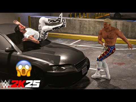 Cody Rhodes Destroys Dominik Mysterio at Backstage Brawl | WWE 2K25 Gameplay