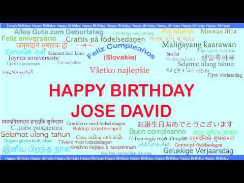 JoseDavid   Languages Idiomas - Happy Birthday
