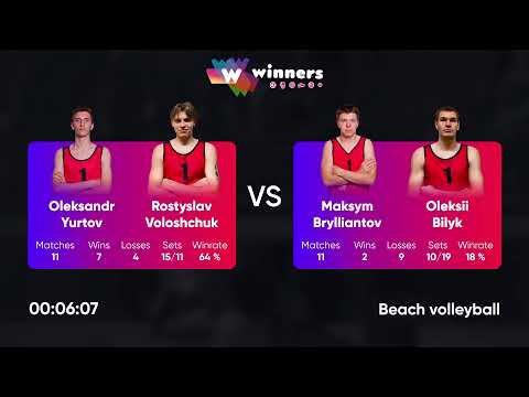 23:55 A. Bakotin / V. Dudnyk - I. Ivanov / M. Zapliusvichka 31.01.2023 | Winners Beach Volleyball