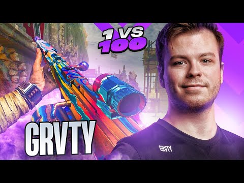 How Fast Can GRVTY Kill 100 Bots? | 1vs100 Challenge - #7