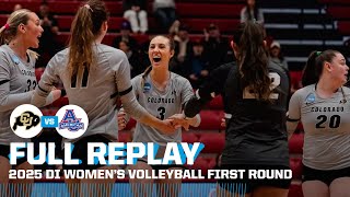 Colorado vs. American: 2025 NCAA women’s volleyball first round | FULL REPLAY